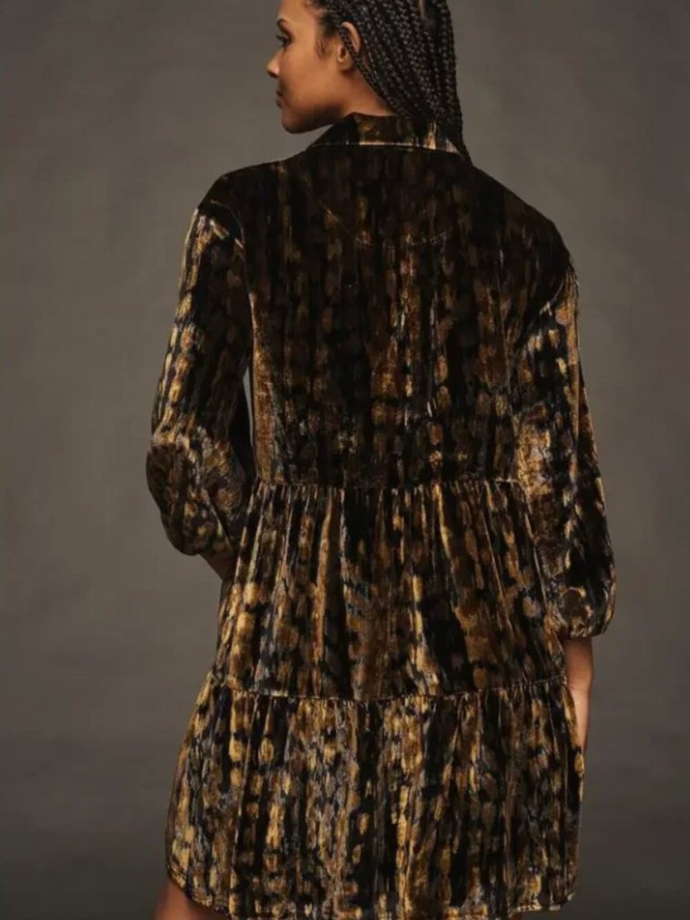 Anthropologie Maeve Bettina Tiered Shirt Dress - Picture 3 of 8